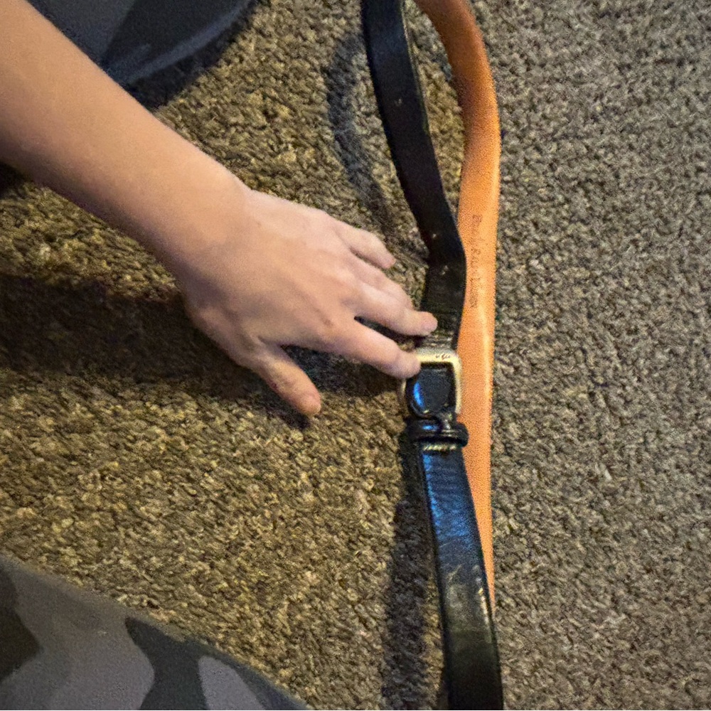 Polo by Ralph Lauren Black and Tan Belt